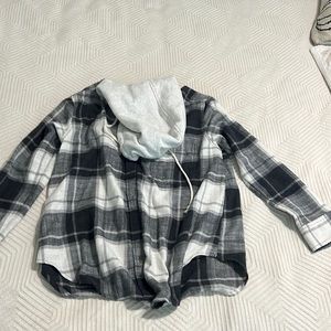 American Eagle Hooded Flannel